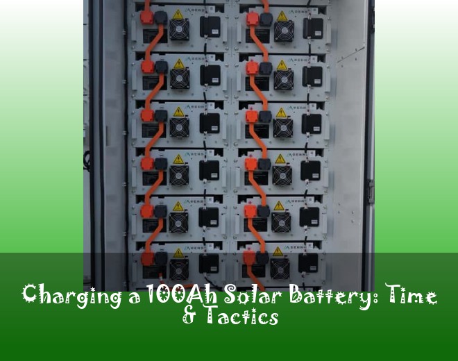 Charging a 100Ah Solar Battery: Time & Tactics